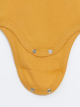 Bisiklet Yaka Uzun Kollu Erkek Bebek ??t??tl? Body 3l? - Waikiki фото 3