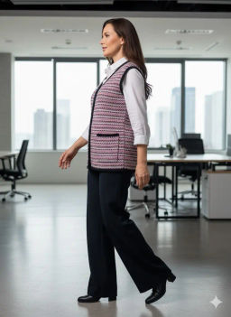 ЗЛАТА Жилет В 2367/бордовый