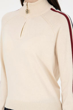Женский кремовый свитер Неожиданная скидка в корзине - U.s. polo assn фото 14