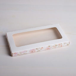 Цена за 5 шт. Коробка для шоколада, кондитерская упаковка, «Нежность», с окном, 17.3×8.8×1.5 см