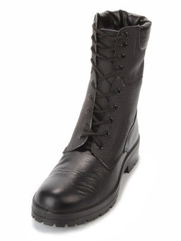 05-9007 BLACK Ботинки зимние мужские (искусственная кожа, искусственный мех)