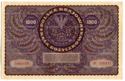 1000 марок 1919 года Польша