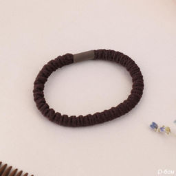 Цена за 2 шт. Резинка для волос коричневая / NSAF-41В /уп 100/