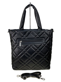 Женская сумка из искусственной кожи, цвет черный - Greta фото 2