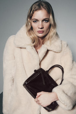 LEATHER MINI CITY BAG - Zara фото 9