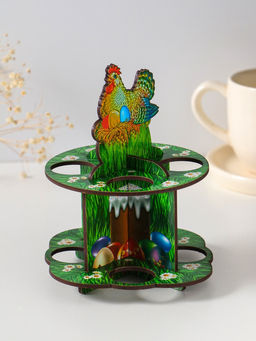 Подставка для 8 яиц в двух ярусах «Курочка ряба», 15.5×12.5 см