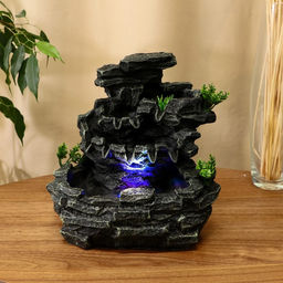 Фонтан настольный «Прохлада», водопад, 11×18×23 см, с подсветкой, без шарика