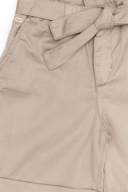 Тканые шорты цвета хаки для девочек Неожиданная скидка в корзине - U.s. polo assn фото 3