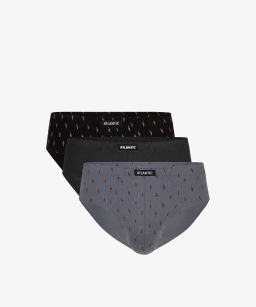 3MP-101/02 Трусы классика Line - набор 3 шт. серый + графитовый + черный