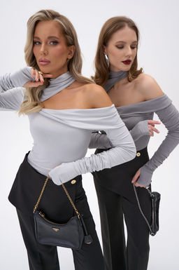 Лонгслив Крис (светло-серый) - Эльза фото 20