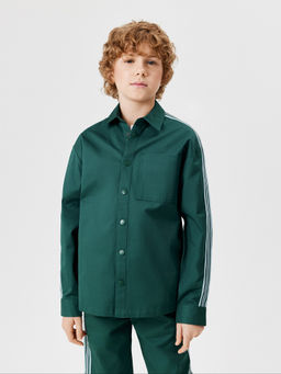 ACOOLA / Сорочка верхняя детская для мальчиков Dankan сине-зеленый фото 4