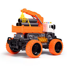 Машина "МегаСтрой" 1:16 (свет, звук) в коробке (цвет оранжевый)
