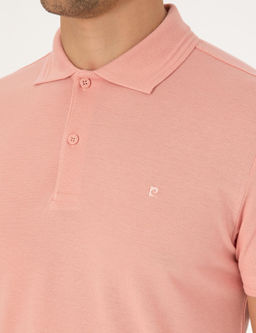 G_l Kurusu Slim Fit %100 Pamuk K_vr_lmaz Polo Yaka Basic Ti__rt