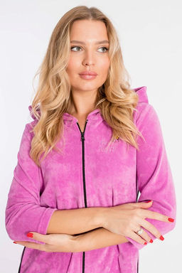 Халат велюровый М319196ВШр Сирень - Елена фото 5