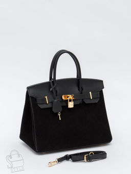 Сумка женская кожаная 30BK black Polina&Eiterou