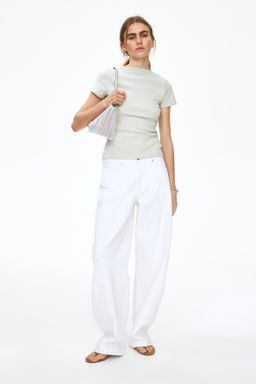 Top de algod?n con escote barco - H&m фото 10