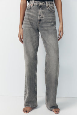 TRF HIGH-WAIST WIDE-LEG FULL-LENGTH JEANS - Zara фото 15