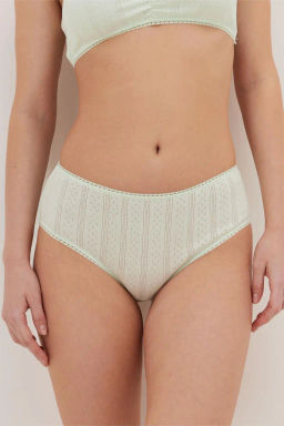 ALMANDO MELADO Трусы женские "slip" 16 Pointelle Цвет:светло-зеленый
