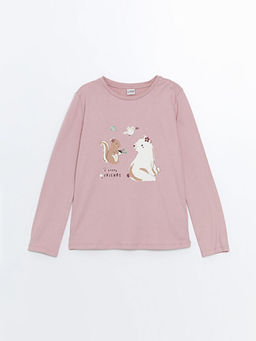 Bisiklet Yaka K?z ?ocuk Ti??rt