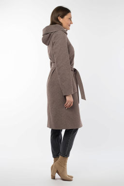 01-10472 Пальто женское демисезонное (пояс)