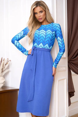 Платье Open Style 7072 синий