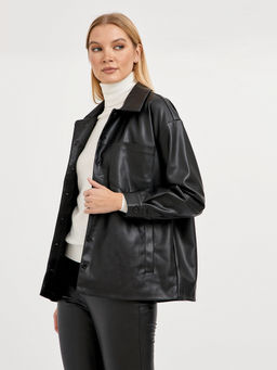 пиджак женский черный на пуговицах и с карманами - Glenfield фото 3