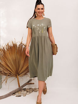 Платье Galean Style 965 хаки