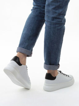 03-YC151-2 WHITE Кроссовки женские (натуральная кожа)