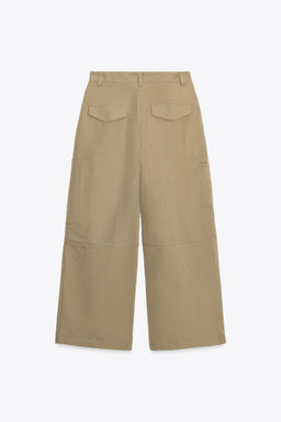CARGO TROUSERS WITH PLEATS - Zara фото 8