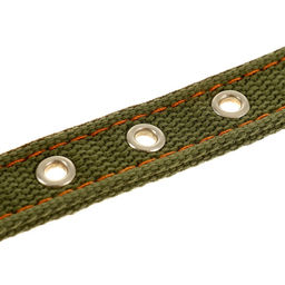 Ошейник брезентовый двухслойный, 50 х 2 см, ОШ 25-35 см, хаки - Пижон фото 5
