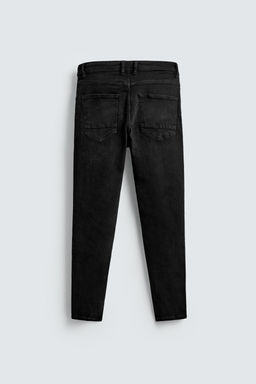 JEANS SKINNY CROPPED FIT / Negro - Zara фото 8
