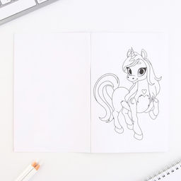 Подарочный набор «Волшебство внутри», блокнот-раскраска, трафарет и восковые мелки