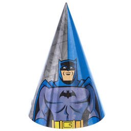 Цена за 10 шт. Колпак бумажный Бэтмен, Супергерои