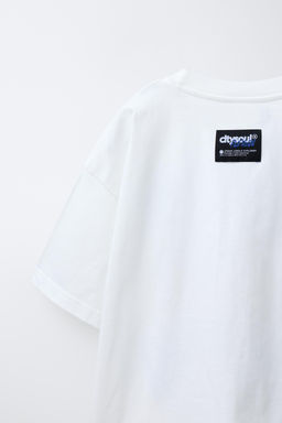CAMISETA ESTAMPADA OSO / Blanco roto - Zara фото 4