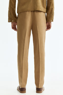 Pantal?n de traje en lino Slim Fit - H&m фото 11