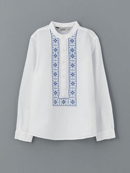 Hakim Yaka Desenli Erkek ?ocuk G?mlek