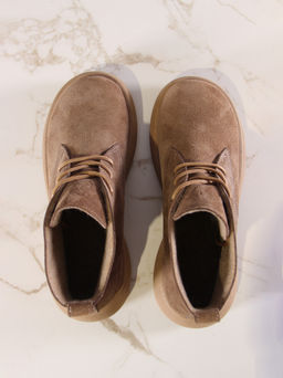 Ботинки EDART 308.927ka.Серо-коричневая замша/шерсть фото 2