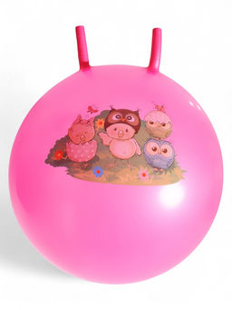 Мяч - прыгун с рожками ONLYTOP, d=55 см, цвет МИКС