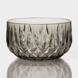 Салатник «Грани», 750 мл, 13.4×7.5 см, пластик, прозрачный, серый