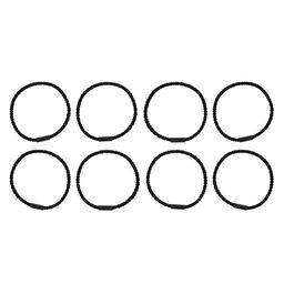 CHERRY MARY V/R6037 Набор резинок для волос 5 х 8 шт №02 черный фото 4