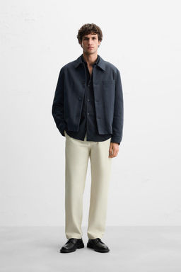 VISCOSE BLEND CHINO TROUSERS