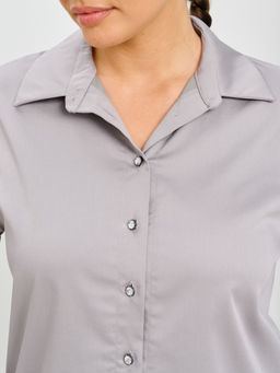 Рубашка женская MR021SS3 grey - Maxroses фото 4