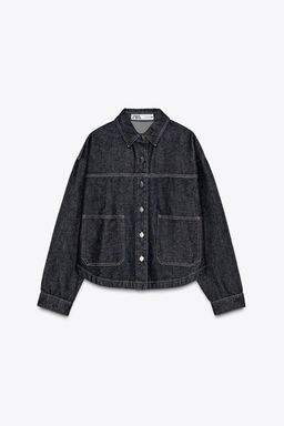 Z1975 DENIM JACKET WITH POCKETS - Zara фото 13
