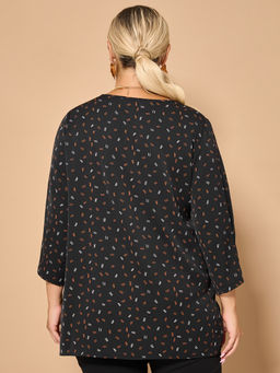 Блузка 0220-1 глубокий чёрный