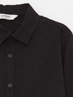 Basic Uzun Kollu Erkek ?ocuk G?mlek