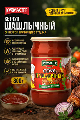 Кетчуп Кухмастер Шашлычный 800 г