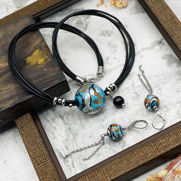 Серьги из муранского стекла FLORENTINA LS3018 - Vloes фото 6