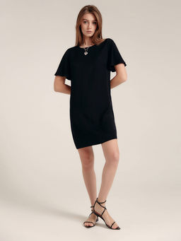 CONTE Платье свободного кроя LPL 1190 из вискозы black black