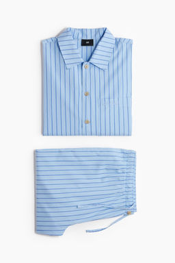 Camisa y pantal?n de pijama en popelina