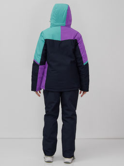 Горнолыжный костюм женский зимний голубого цвета 02819Gl